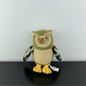 Baby Gap Owl Hootie Camo Green Plush Stuffed Animal 6” Vintage 2005 Toy